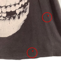 90's MISFITS ミスフィッツ HUGE SKULL 蓄光 スカルプリント Tシャツ ブラック WILD OATS USA製 Size XL 福生店