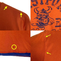 EASTPORT VIKINGS リバーシブル ダブルフェイス Tシャツ オレンジ ブルー Size M-L 相当 福生店