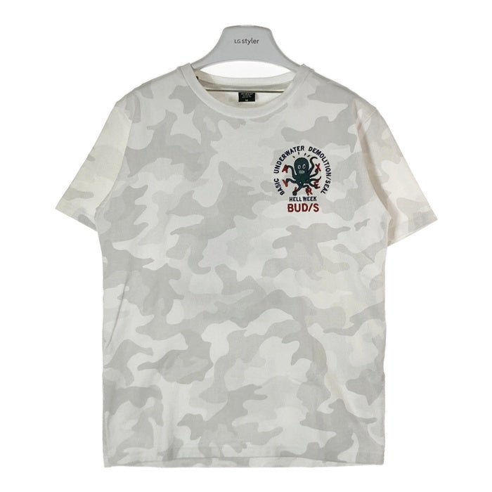 AVIREX アヴィレックス 6193344 刺繍 Tシャツ ホワイト sizeM