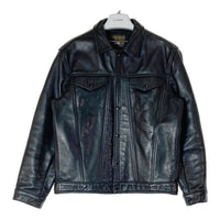 VANSON バンソン USA製 DJCB2 3rdタイプ カウハイド レザージャケット ブラック size44 瑞穂店
