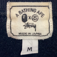 A BATHING APE アベイシングエイプ STUSSY ステューシー シャネルロゴ スウェットトレーナー ブラック sizeM 瑞穂店