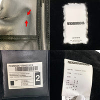 NEIGHBORHOOD ネイバーフッド 19AW B-3 M-JKT フライトジャケット リアルムートン 羊革 ブラック 192SZNH-JKM01 Size XL 福生店
