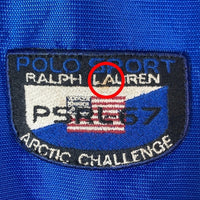 POLO SPORT ポロスポーツ 90s ARCTIC CHALLENGE Nylon Anorak Parka アークティックチャレンジ アノラックパーカー ブルー sizeL 瑞穂店