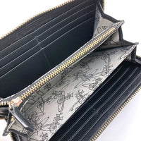 Vivienne Westwood ヴィヴィアンウエストウッド ラウンドジップ長財布 オーブ 箱付き ブラック 瑞穂店