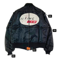 ALPHA INDUSTRIES アルファインダストリーズ MA-1 USA製 90's ワッペンカスタム ブラック sizeXL 瑞穂店