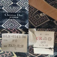 Christian Dior MONSIEUR クリスチャンディオールムッシュ 総柄 長袖シャツ ブラック BLS-6141 Size L 福生店
