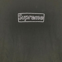 SUPREME シュプリーム 21SS KAWS Chalk Logo Hooded Sweatshirts カウズ チョークロゴ スウェット パーカー ブラック Size L 福生店