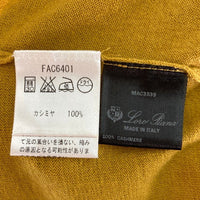 LORO PIANA ロロピアーナ FAC6401 Vネック カシミヤ100% セーター マスタード size52 瑞穂店
