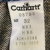 Carhartt カーハート 05735 ストレート デニム ブッシュパンツ インディゴ size32 瑞穂店