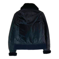 AVIREX アヴィレックス 6141019 フライトジャケット ナイロン ムートンレザー切替 ブラック sizeF 瑞穂店