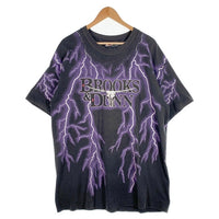 90's BROOKS&DUNN ブルックスアンドダン STAMPEDE 93 オーバープリントTシャツ ブラック フルーツオブザルーム Size XL 福生店