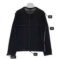 COMME des GARCONS HOMME PLUS コムデギャルソンオムプリュス PT-040260 AD2000 ストライプ 長袖Tシャツ ブラック size- 瑞穂店