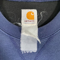 Carhartt カーハート 前V クルーネックスウェットトレーナー 内メッシュサーマル ネイビー Size L-XL 相当 福生店