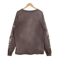 SAINT Mxxxxxx セントマイケル 21AW WIND AND SEA ウィンダンシー LS T-SHIRT ヴィンテージ加工 プリント ロングスリーブTシャツ フェードブラック SM-A21-0000-061 Size L 福生店