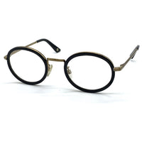 BLACK FLYS EYEWEAR ブラックフライズ アイウェア FLY BARON 丸メガネ クリアレンズ ブラック ゴールド 福生店