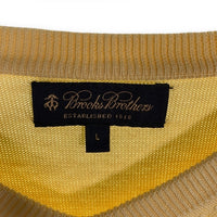 Brooks Brothers ブルックスブラザーズ シルクコットン Vネック ニットセーター イエロー Size L 福生店