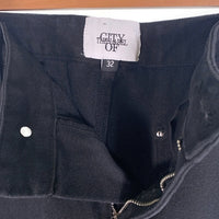 CITY OF THE LABEL ダック地 ダブルニー ペインターショーツ ショートパンツ ブラック Size 32 福生店