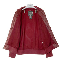 STUSSY ステューシー 2005年 25周年記念 ワールドツアー刺繍 スカジャン ボルドー sizeM 瑞穂店