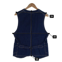 FREEWHEELERS フリーホイーラーズ UNION SPECIAL OVERALLS ウォバッシュストライプ コンダクターベスト インディゴ Size 38 福生店