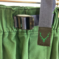 South2 West8 サウスツーウエストエイト MR732 Belted C.S. Short ベルテッドショートパンツ グリーン sizeS 瑞穂店