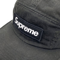 SUPREME シュプリーム 18SS Washed Chino Twill Camp Cap ウォッシュドチノツイル キャンプキャップ ブラック 福生店