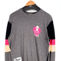 MARK&LONA マークアンドロナ Belleville Cahemere Sweater カシミヤ クルーネックセーター グレー MLM-2D-AB07 ゴルフ Size 48 福生店