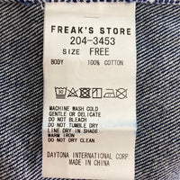 FREAK'S STORE フリークスストア 204-3453 ハイウエストサロペット デニム オーバーオール インディゴ sizeF 瑞穂店