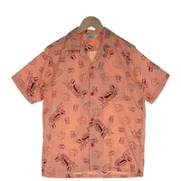 STAR OF HOLLYWOOD スターオブハリウッド LAS VEGAS オープンカラーコットンシャツ 半袖 ピンク SH36162 Size M 福生店