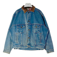 MARLBORO COUNTRY STORE マルボロカントリーストア デニムジャケット 襟レザー インディゴ sizeL 瑞穂店