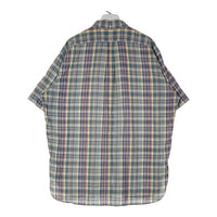Ralph Lauren ラルフローレン MCMEEL ボタンダウン マドラスチェック 半袖シャツ ブルー×グリーン sizeXL 瑞穂店