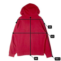 Supreme シュプリーム NIKE ナイキ CK6225-687 19FW Leather Applique Sweatshirt レザーアップリケ スウェットパーカー レッド sizeL 瑞穂店