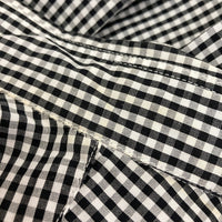 A BATHING APE アベイシングエイプ 1860-131-016 ギンガムチェック シャツ ホワイト×ブラック sizeL※襟汚れあり 瑞穂店