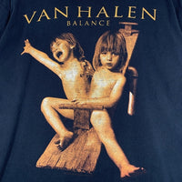 90's VAN HALEN ヴァンヘイレン BALANCE TOUR プリントTシャツ ブラック FRUIT Size XL 福生店