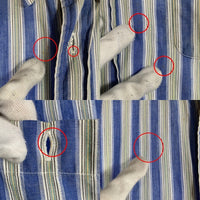 Christian Dior MONSIEUR クリスチャンディオールムッシュ ストライプ 長袖シャツ ライトブルー AKS-6840 Size M 福生店