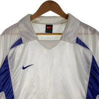 90-00's NIKE TEAM ナイキ DRI-FIT サッカーシャツ 刺繡 ホワイト ブルー Size XXL 福生店