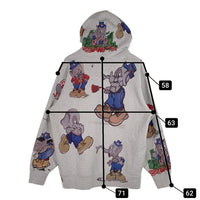 SUPREME シュプリーム 22AW Elephant Hooded Sweatshirt エレファント プリント プルオーバースウェットパーカー グレー Size L 福生店