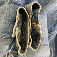 MARLBORO COUNTRY STORE マルボロカントリーストア デニムジャケット 襟レザー インディゴ sizeL 瑞穂店