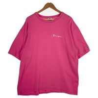 90's Champion チャンピオン ロゴプリント Tシャツ ピンク USA製 Size XL 福生店