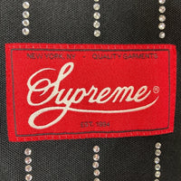 Supreme シュプリーム 22SS Rhinestone Stripe Baseball Jersey ラインストーン ベースボールシャツ ブラック sizeL 瑞穂店