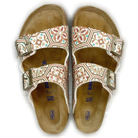 BIRKENSTOCK×KITH ビルケンシュトック×キス Arizona BS 総柄サンダル ホワイト×ブラウン size26.5cm 瑞穂店