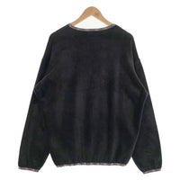 Calee キャリー ドロップショルダー フリース クルーネックトレーナー ブラック Size L 福生店