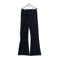 x-girl エックスガール HEXAGRAM JERSEY FLARE PANT ヘキサゴン 総柄 フレアパンツ ブラック sizeM 瑞穂店