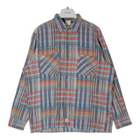 HECTIC ヘクティク AW04 チェック 長袖ネルシャツ ブルー sizeXL 瑞穂店