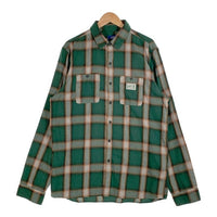 LFYT エルエフワイティー オンブレチェック フランネルシャツ ワーク グリーン ラファイエット Size XXL 福生店