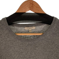 BURBERRY LONDON バーバリーロンドン ウール クルーネックセーター グレー 素材表記無し Size L 福生店
