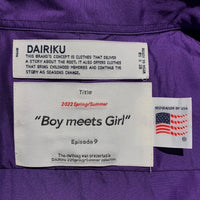 DAIRIKU ダイリク 22SS H-S Dress Shirt with Money Clip ドレスシャツ 半袖 マネークリップ パープル 22SS S-9 Size M 福生店