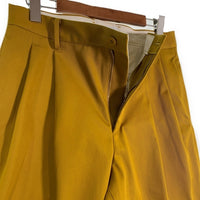 WACKO MARIA ワコマリア Double Pleated Chino Trousers ダブルプリーツ チノトラウザーパンツ イエロー Size L 福生店