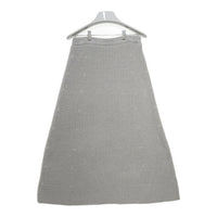ebure エブール コットンテープ畦スカート グレー size38 タグ付き 瑞穂店