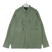 POLO COUNTRY ポロカントリー バックサテン フィッシングシャツ オリーブ sizeL 瑞穂店