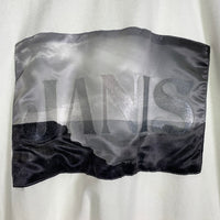 JANIS&Co. ジャニス Horizonte サテンパッチ Tシャツ ホワイト JNS22-SS-T10 Size L 福生店